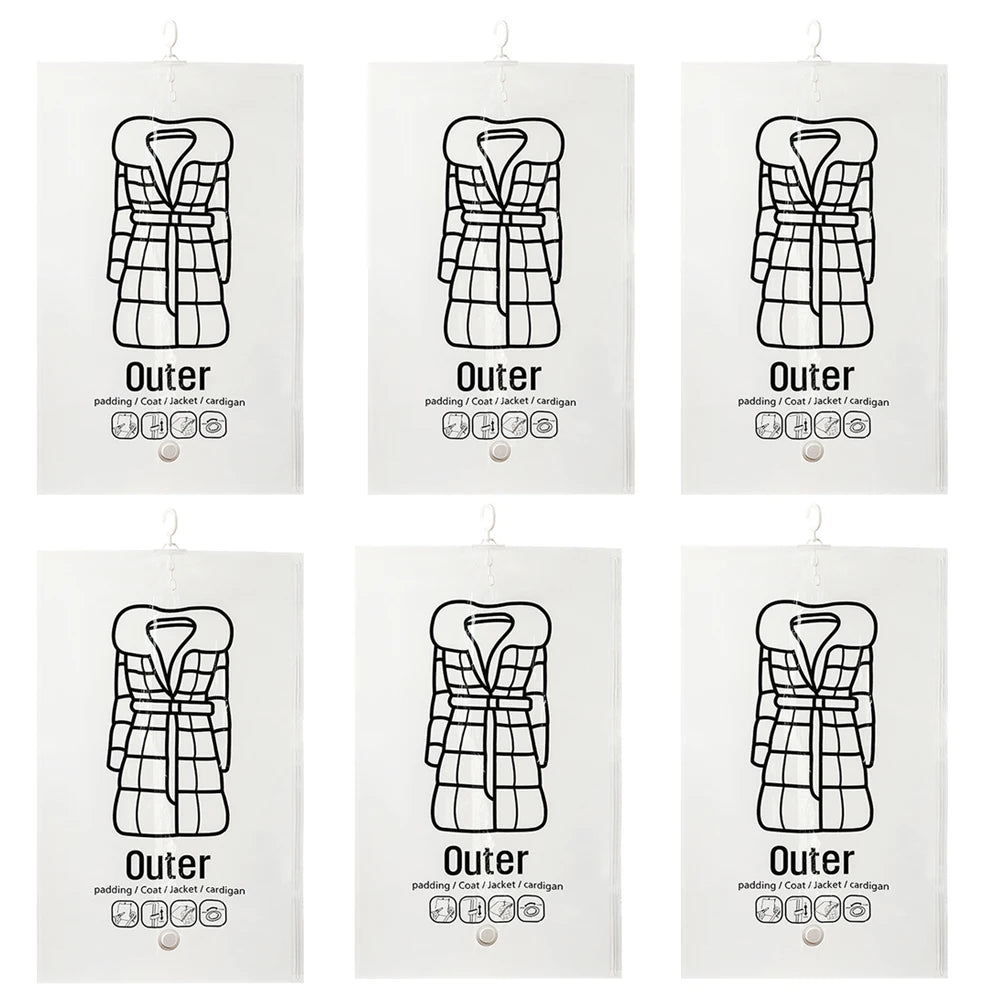 AeroGuard™ Hanging Vacuum Storage Bag – Dustproof Space-Saving Closet Organizer