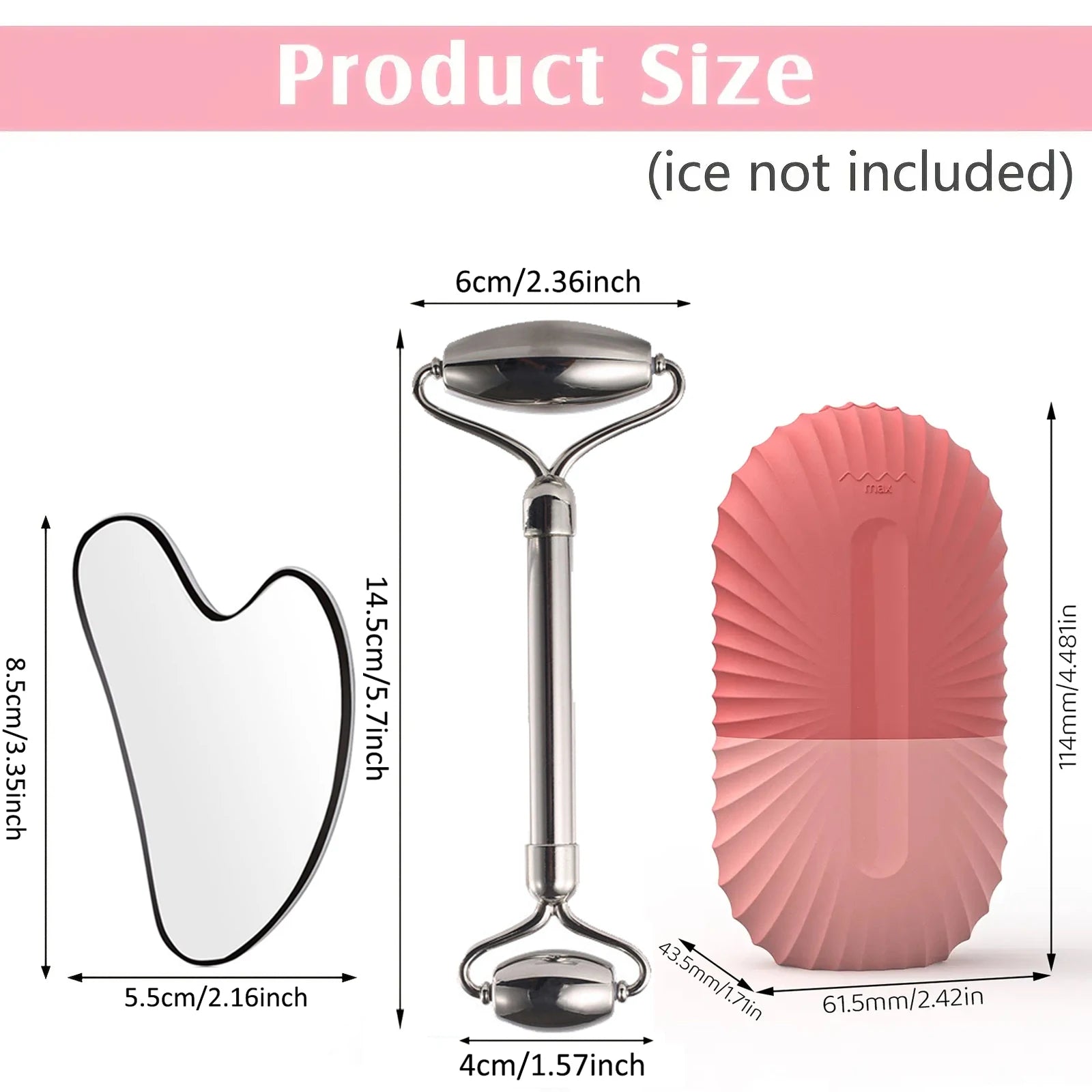 Ice Face Roller Facial Skincare Ice Roller set- Frosté Glow