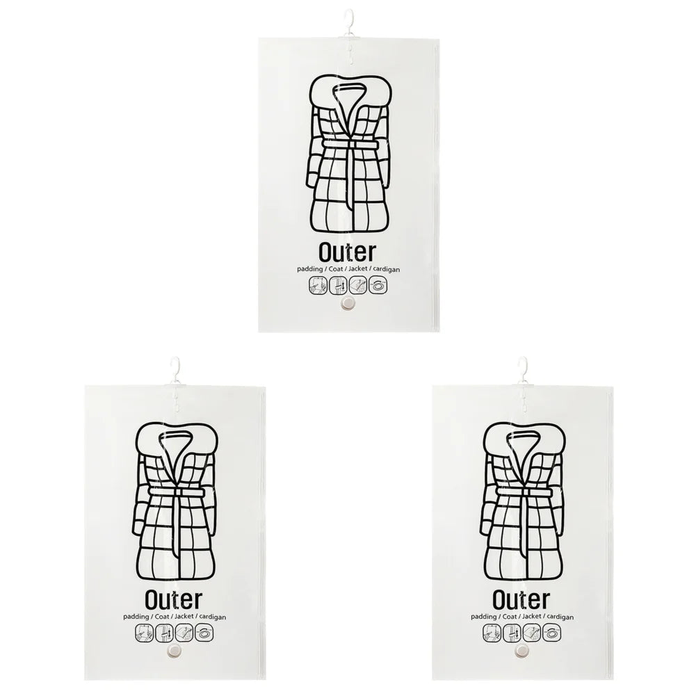 AeroGuard™ Hanging Vacuum Storage Bag – Dustproof Space-Saving Closet Organizer