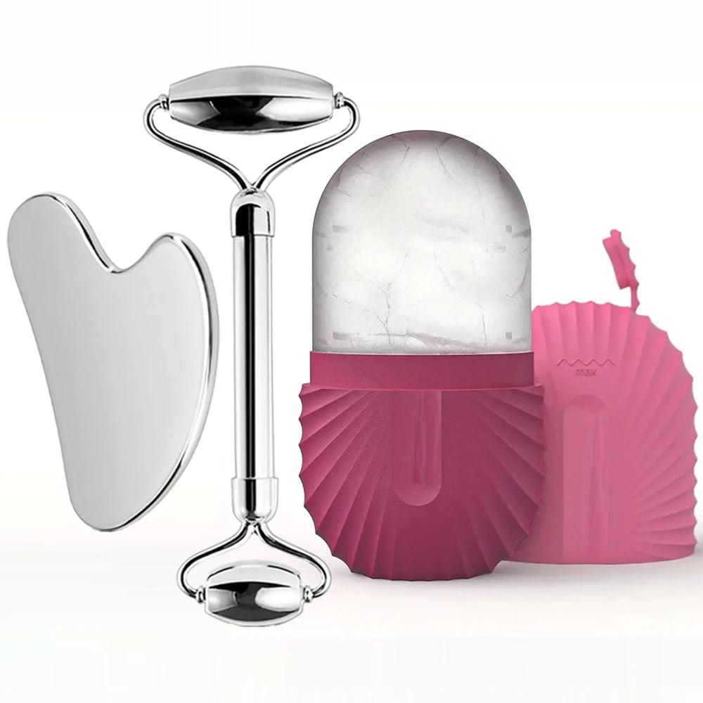 Ice Face Roller Facial Skincare Ice Roller set- Frosté Glow