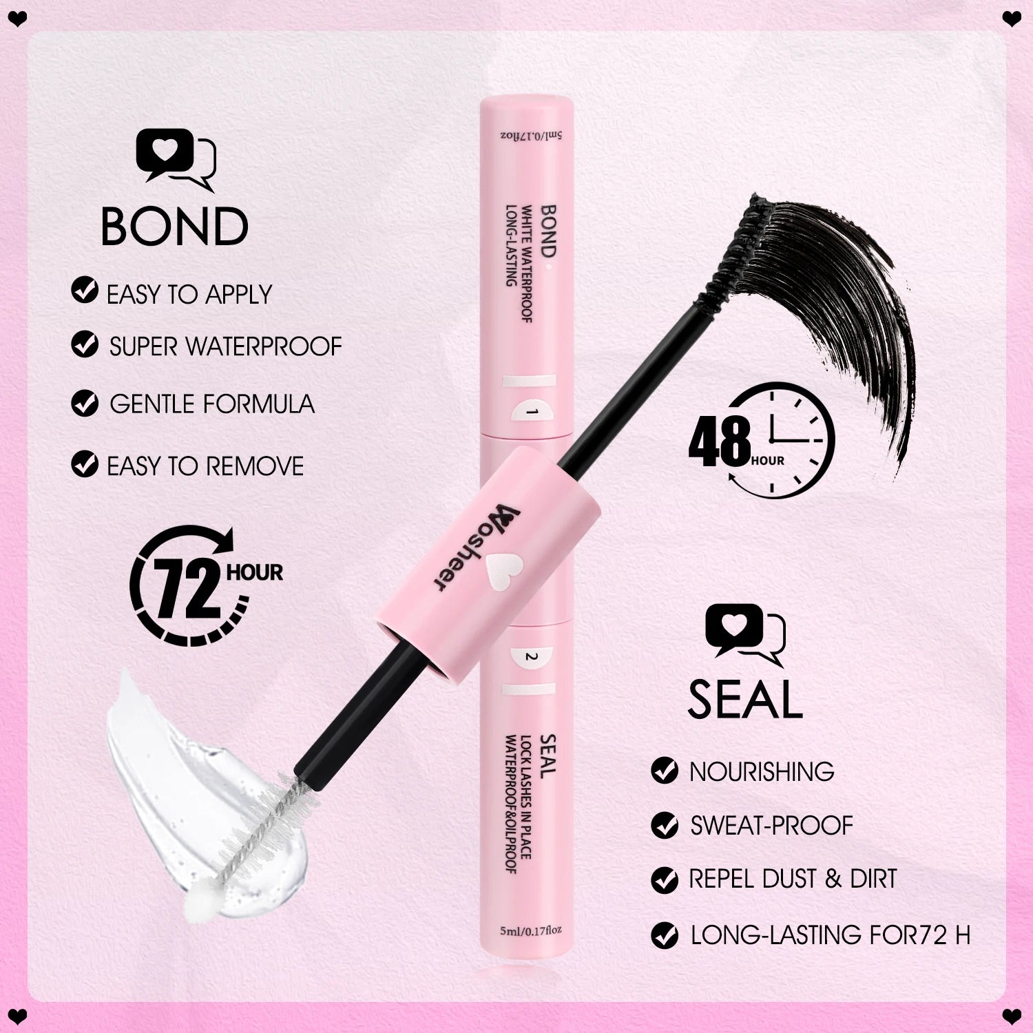 WOSHEER Eyelash Clusters Kit – The Flawless GazE