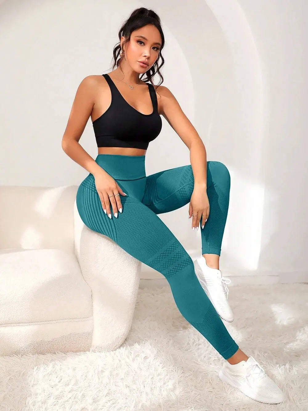 SculptFit High-Waist Sports Leggings – The Noble Silhouette
