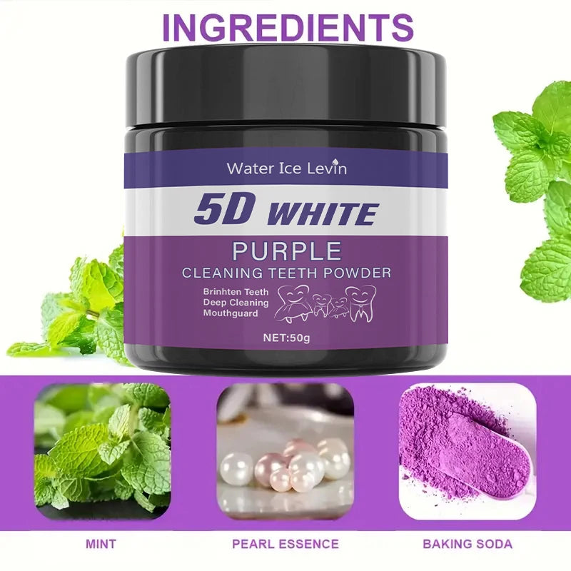 Purple Teeth Cleaning Powder – The Radiant Smile