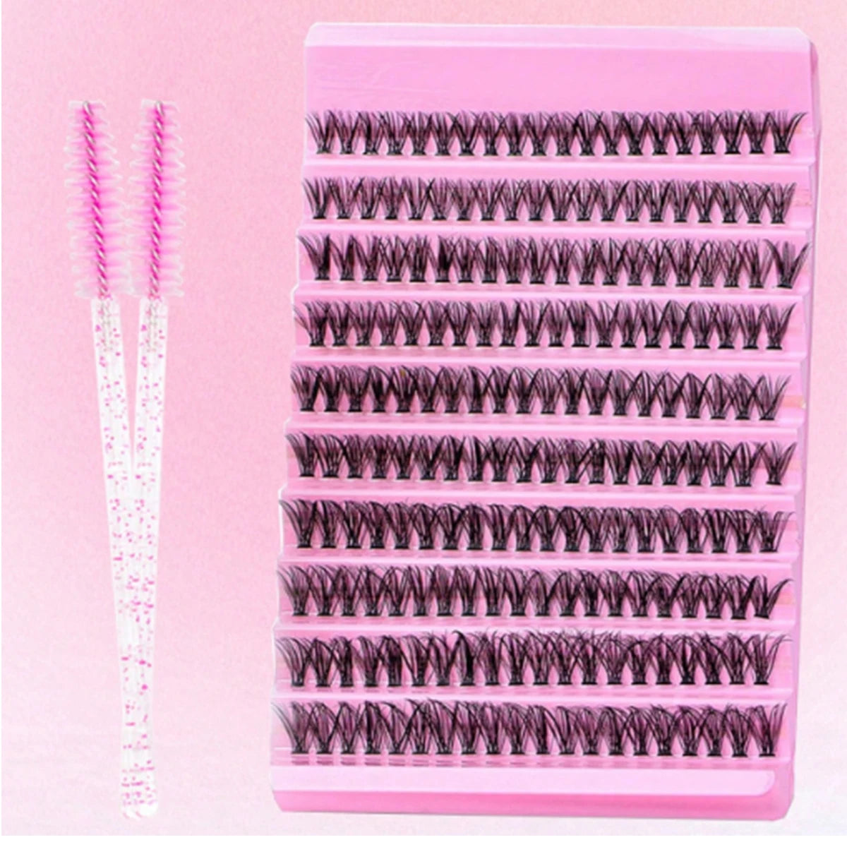 SEXYSHEEP DIY Lash Extension Kit (200 Clusters, D Curl 8–16 mm) – The Atelier Lash