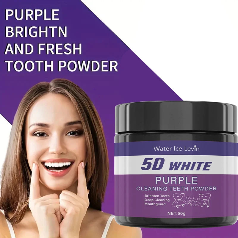 Purple Teeth Cleaning Powder – The Radiant Smile