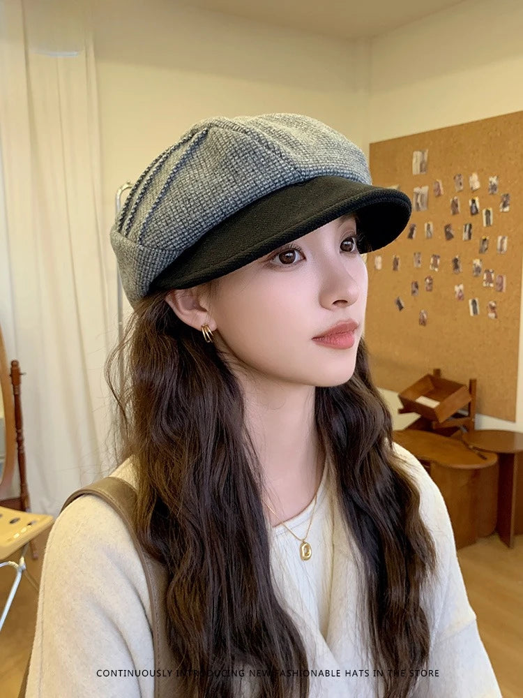 BelleÉpoque™ 3-Way Convertible Wool Beret – Vintage British Style Winter Hat