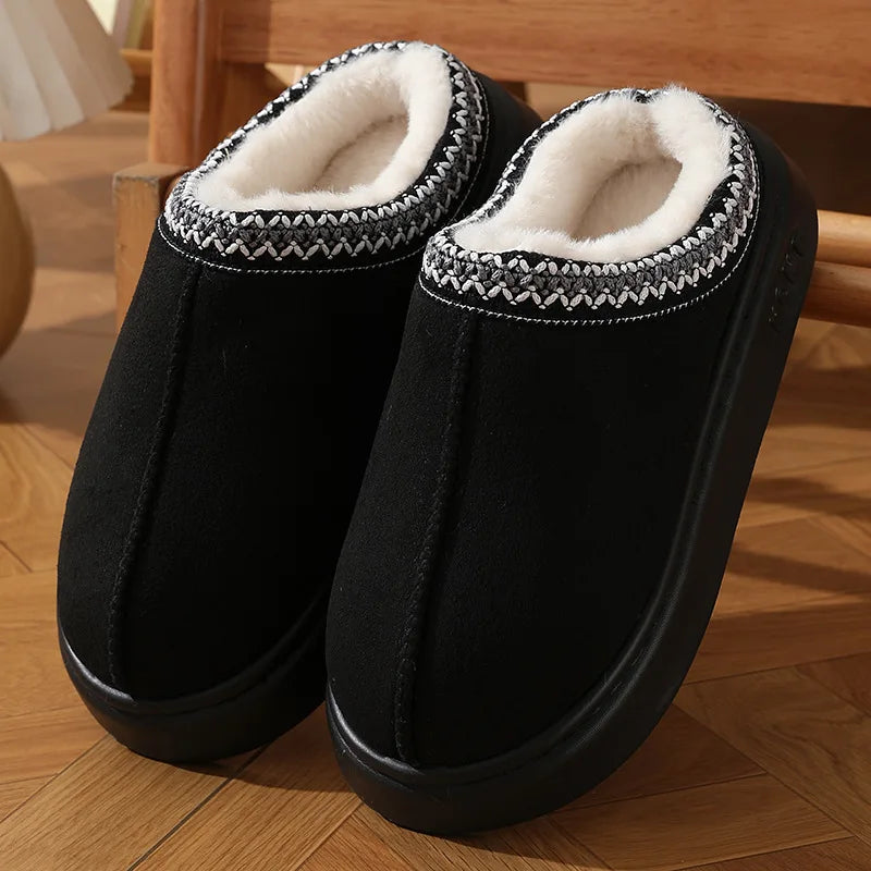 LuxFur™ Winter Plush Platform Slippers – 2026 Premium Comfort Edition